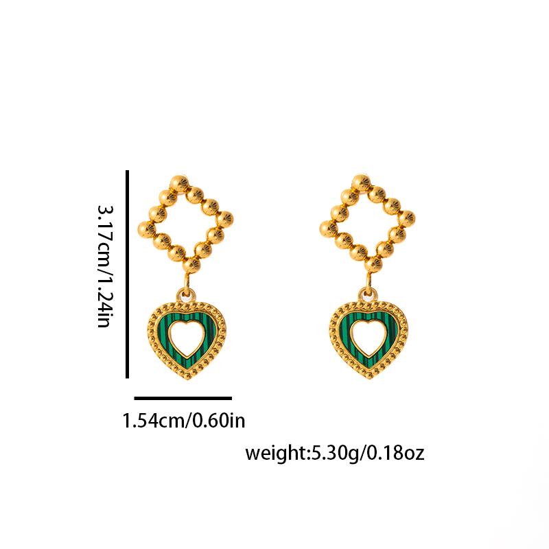Amor Heart Drop Earrings
