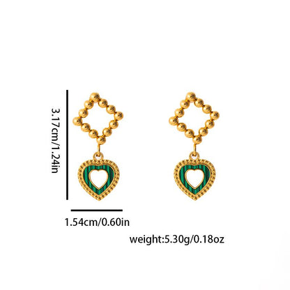 Amor Heart Drop Earrings