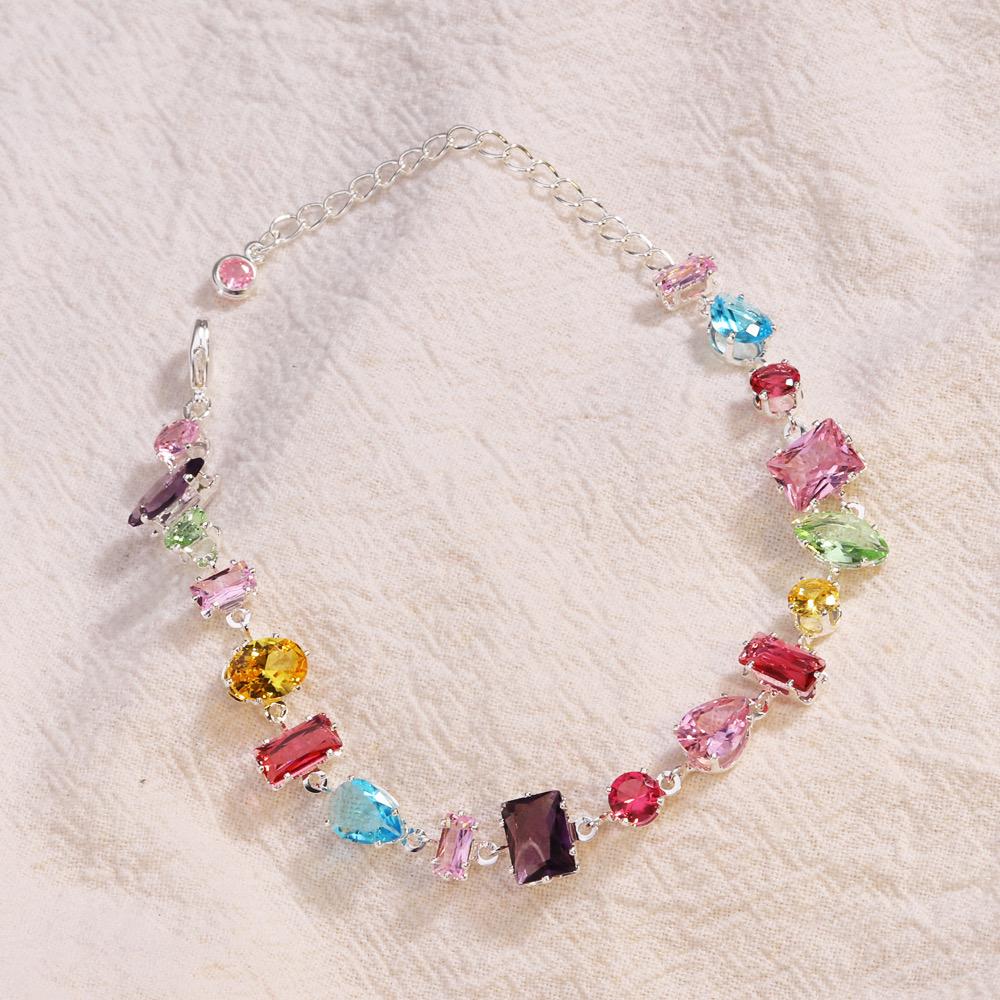 Glass Garden 18K Gold Plated Rhinestones Neckpiece