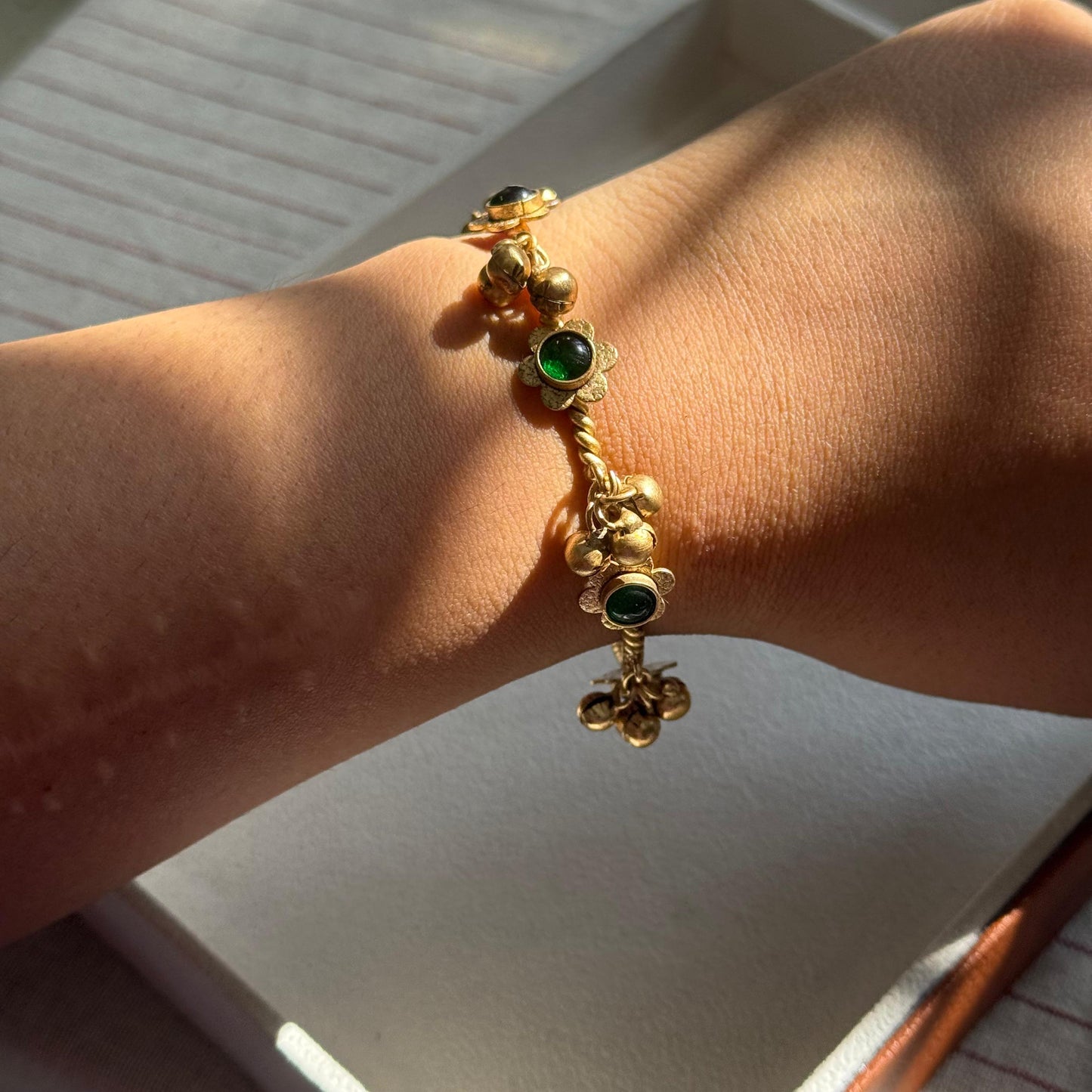 Gulzar Antique Brass Bangles ( Single)