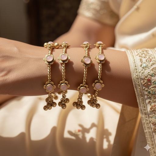 Gulzar Antique Brass Bangles ( Single)