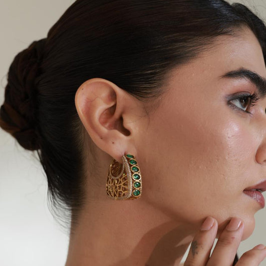 Emerald Royale Hoops