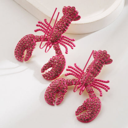 Lobster Luxe Statement Earrings