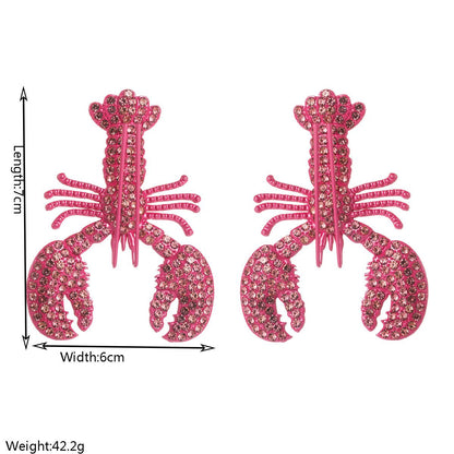 Lobster Luxe Statement Earrings