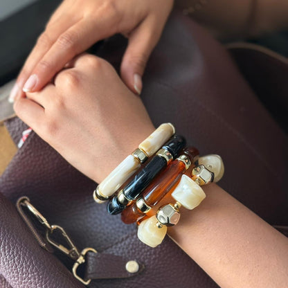 Viral Gold & Resin Bracelet Combo