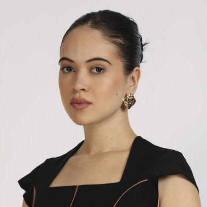 Swidele Metal Stud Earring