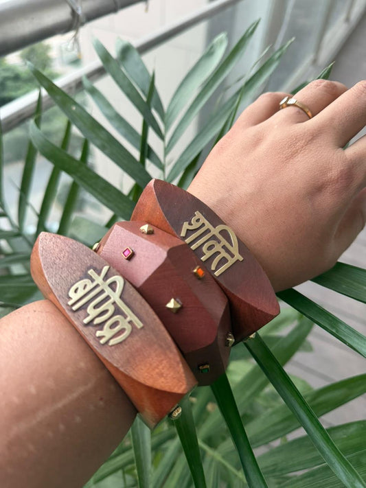 Boho Wooden Bangle Stack