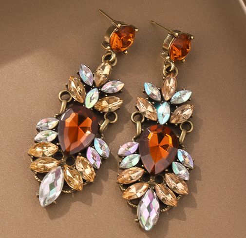 Gemstone Statement Earrings