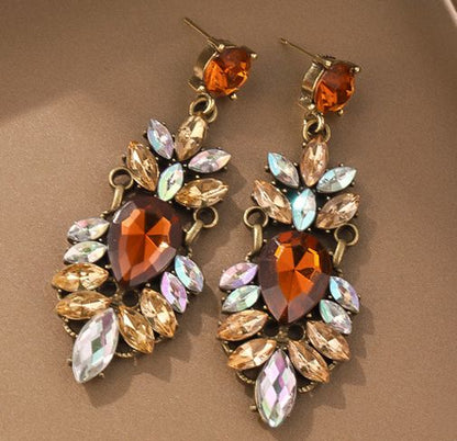 Gemstone Statement Earrings