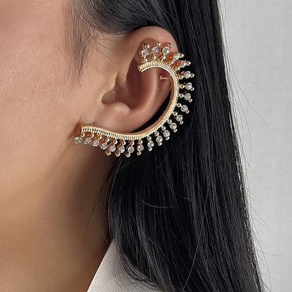 Crystal Cascade One Side Ear Cuff