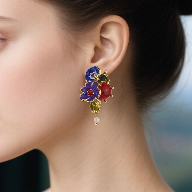 Garden Enamel Studs