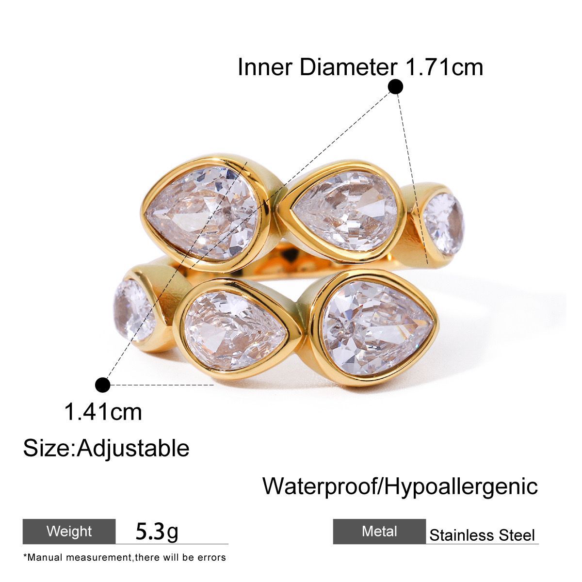 Lumière Hypoallergenic Band Ring