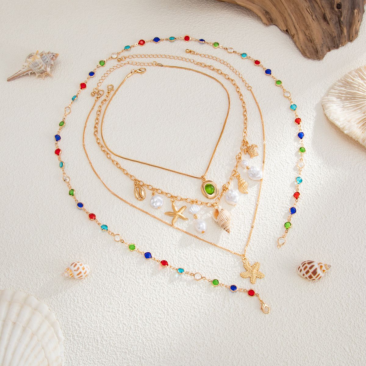 Seaside Layered Necklace of 4