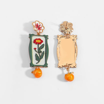 Bloom Frame Drop Earrings