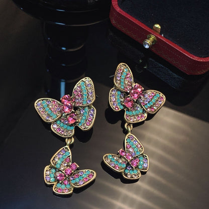Butterfly Pastel Statement Earrings