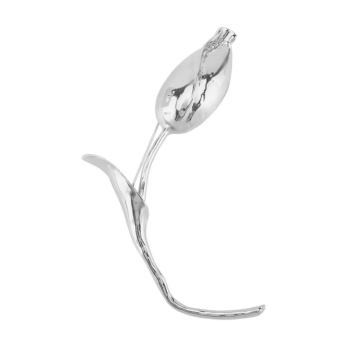 Tulip Metal Brooch