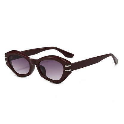 Burgundy Cat Eye Sunglasses