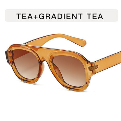 Amber Flat Top Sunglasses