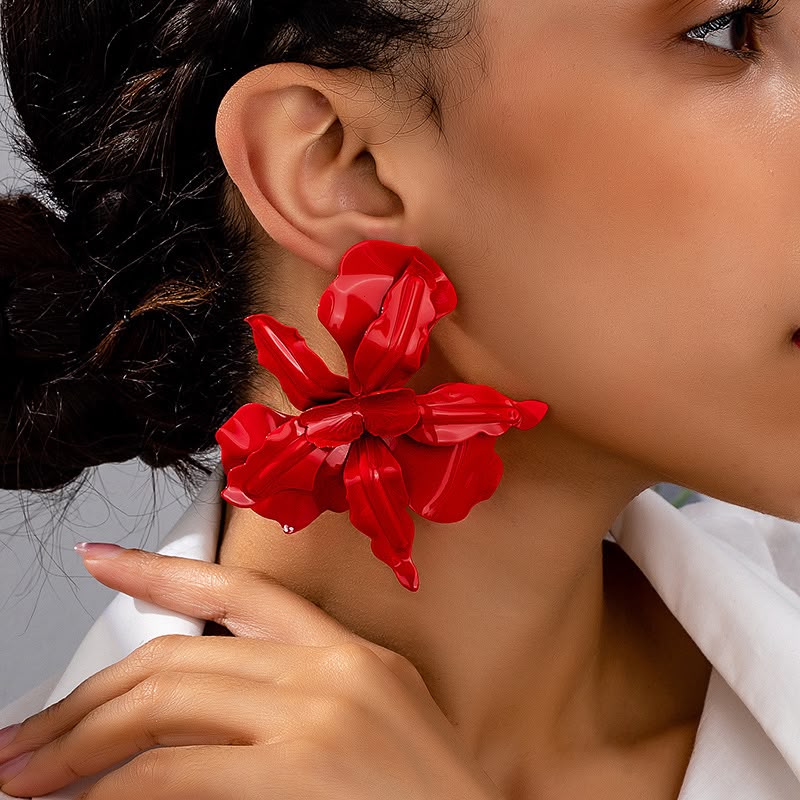 Ruby Bloom Earrings