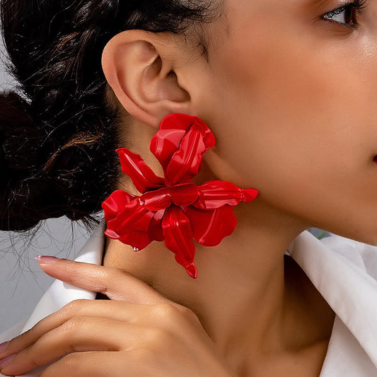 Ruby Bloom Earrings