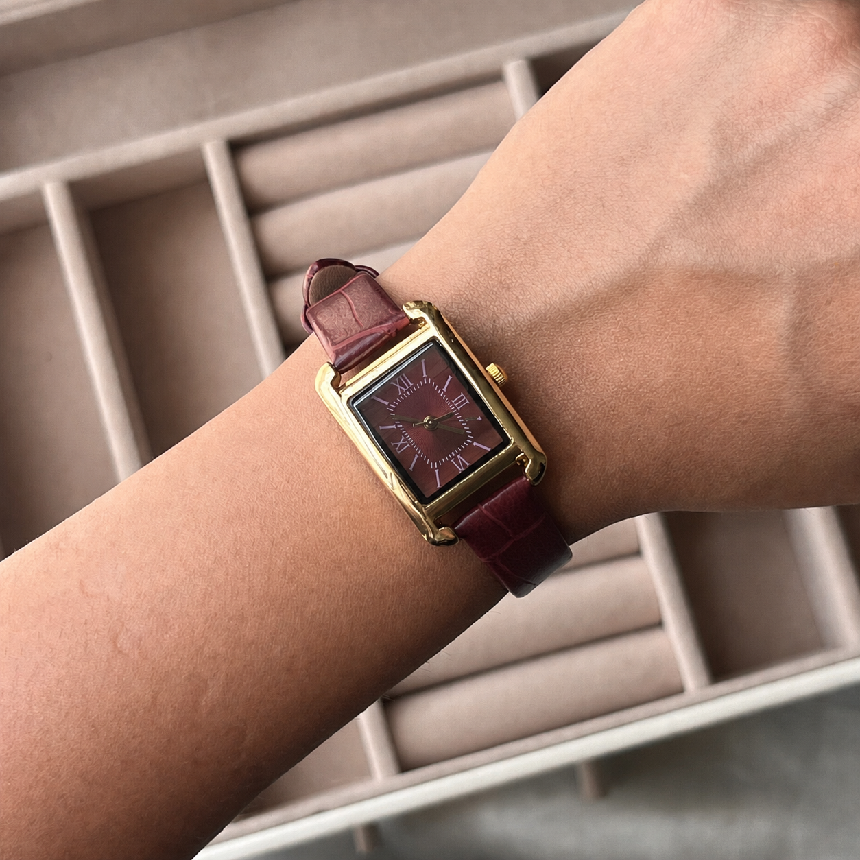 Cherry Vintage Leather Watch Pre Order