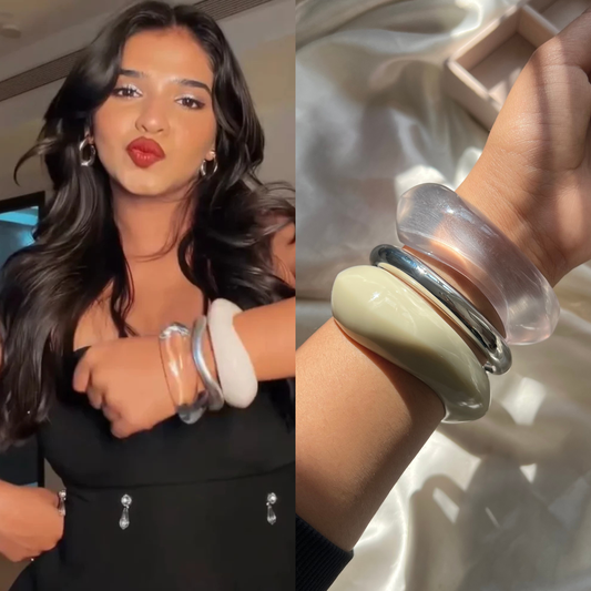 Tarini Silver Resin Stack