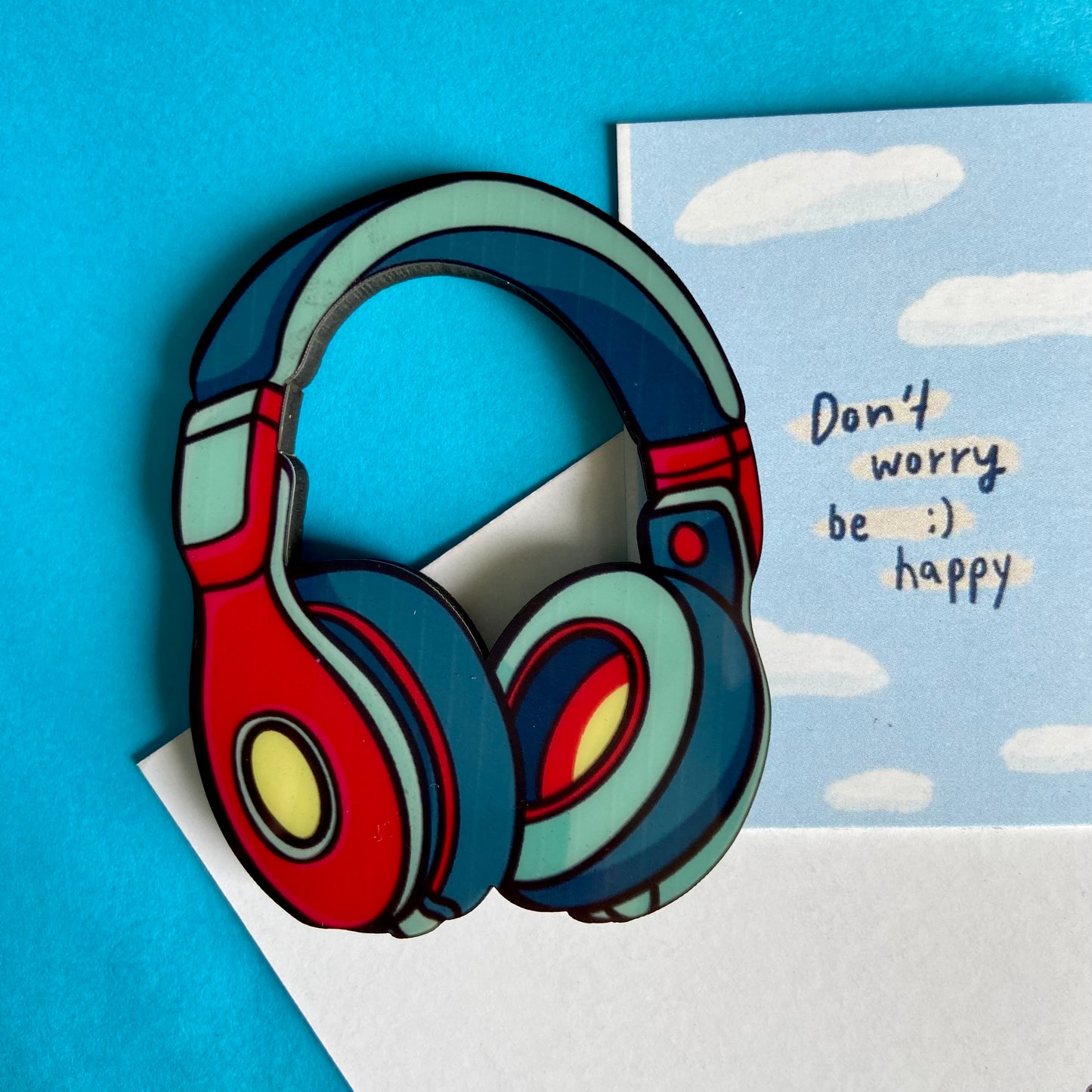 Headphone Fridge Magnet