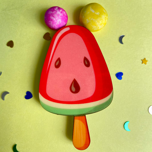 Watermelon Popsicle Fridge Magnet