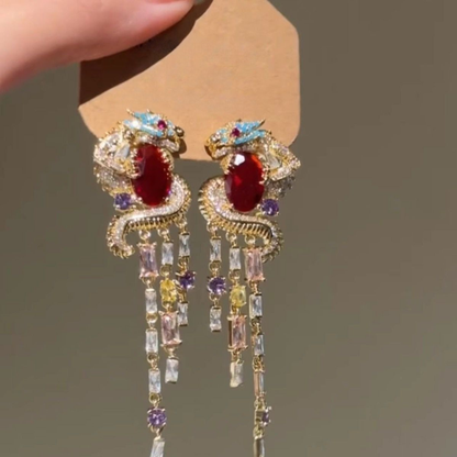 Regal Imperial Dragon Earrings