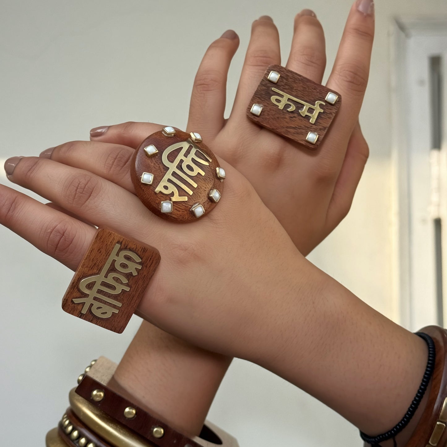 Power Wooden Rings