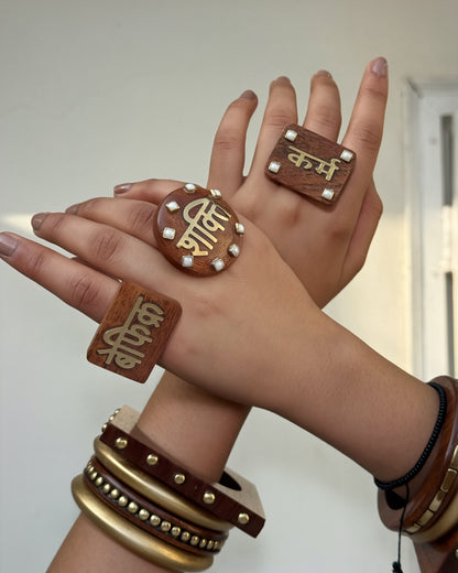 Power Wooden Rings