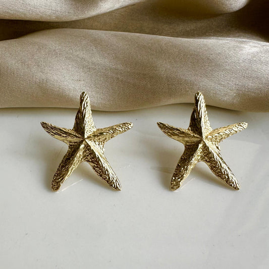 Starfish Brass Metal Studs