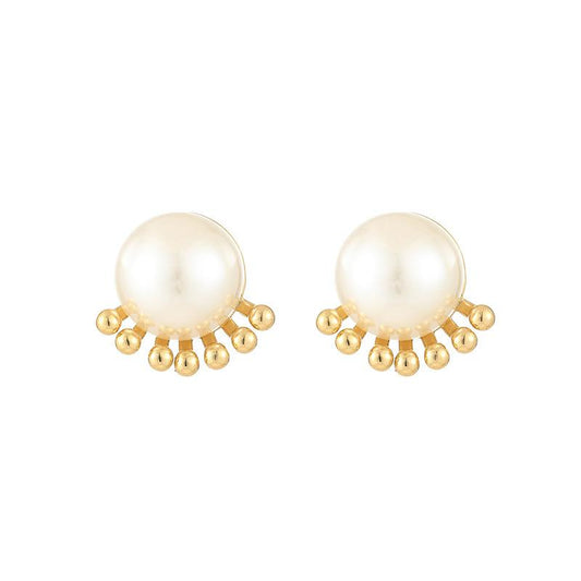 Pearl and Play Titanium Steel Earrings