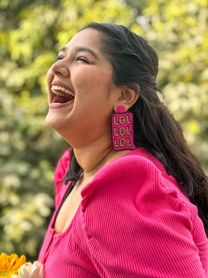 LOL Handmade Beaded Earrings