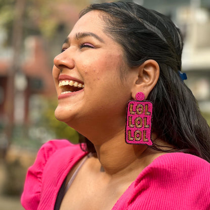 LOL Handmade Beaded Earrings