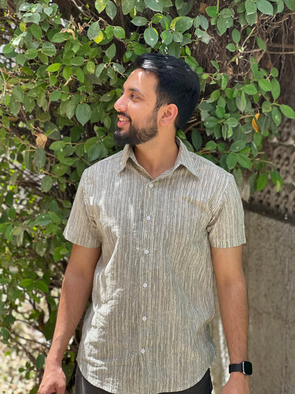 Shades of Grey Solid Mens Shirt