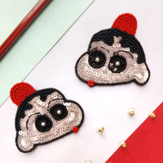 Shinchan Handmade Beaded earrings