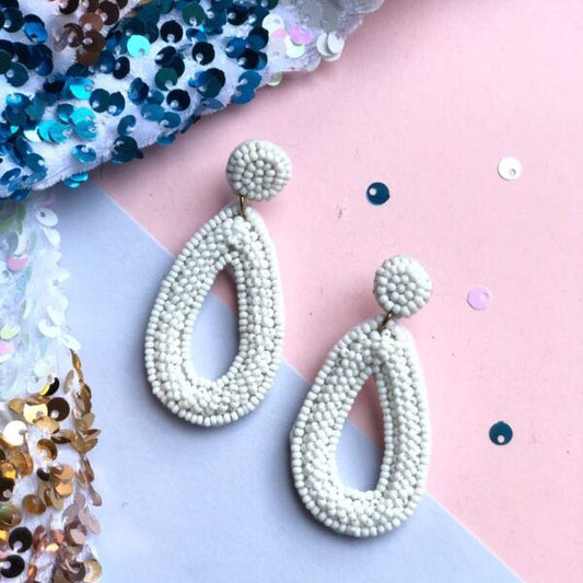 Tear Drop - Gulmarg Handmade Beaded Earrings