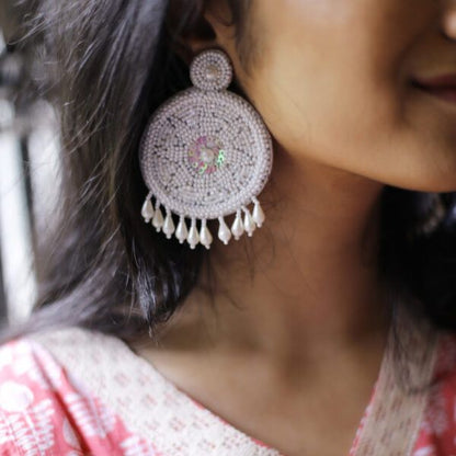 Luna Drops Handmade Beaded Earrings