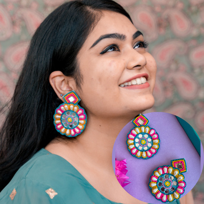 Vaani Handmade Beaded Earrings