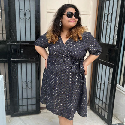 Galaxy Semi Wrap Dress